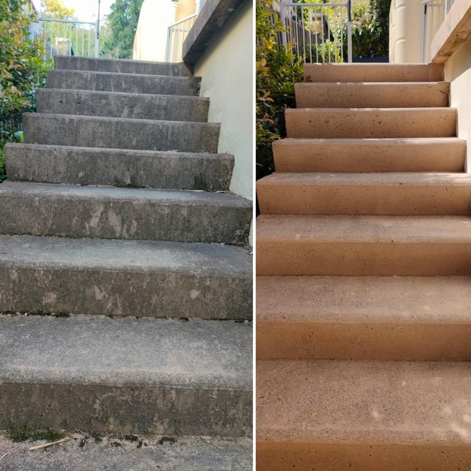 Bin area - Before and after