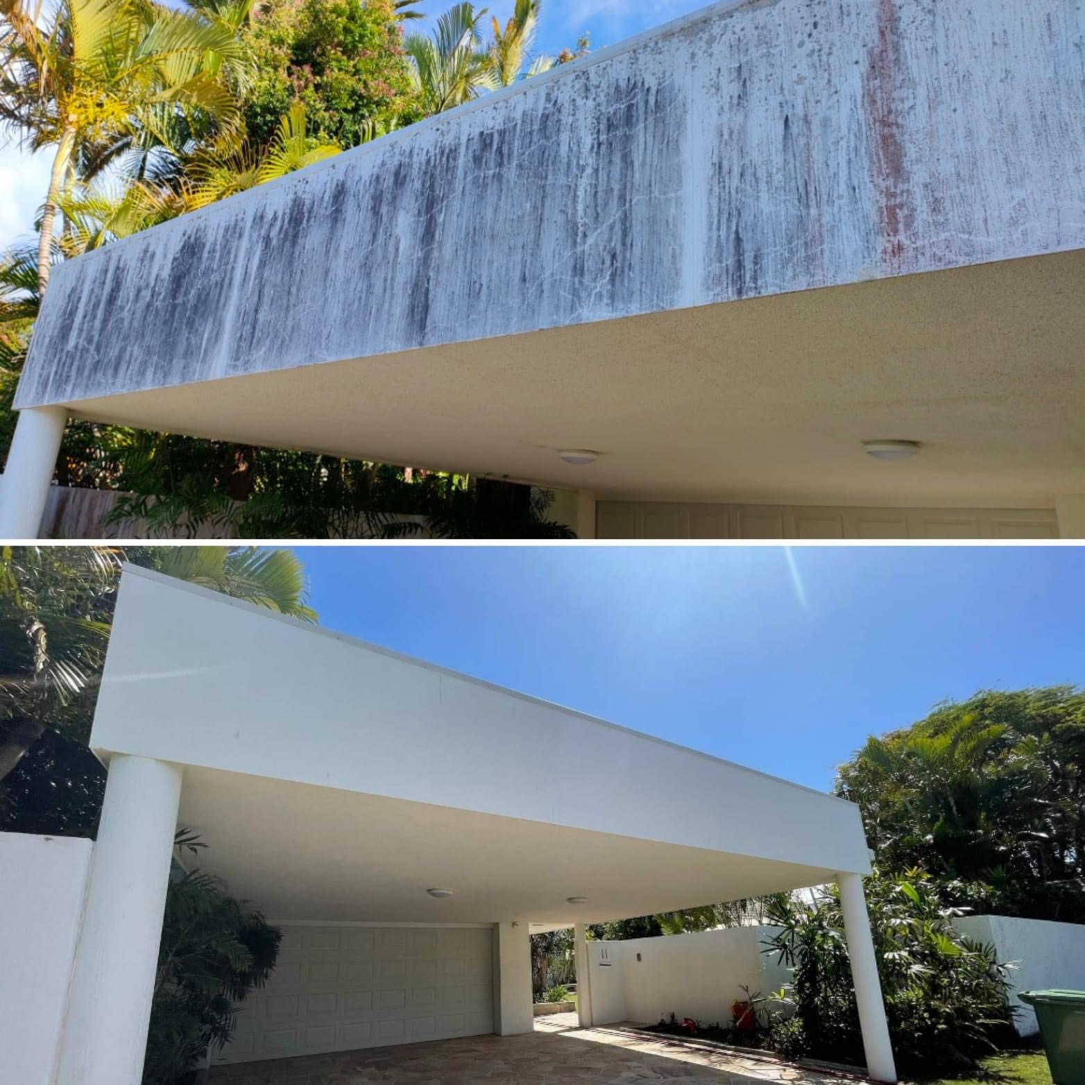 Garbage chute cleaning - Before and after